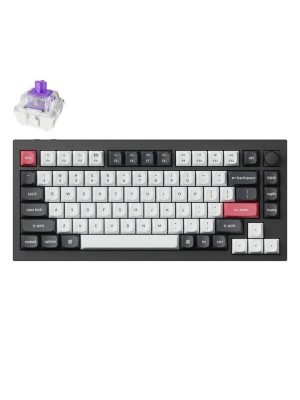 Keychron Q1 HE Wireless Hall Effect Keyboard | Nebula Magnetic Switch | Black - Gaming Tangentbord - Engelska - Svart