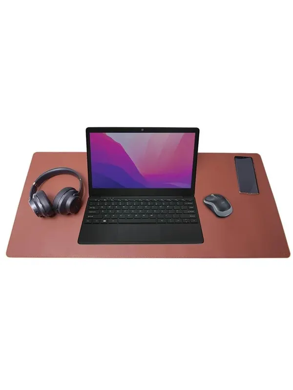 Desire2 Prestige Pad Desk Mat 400x900mm Brown