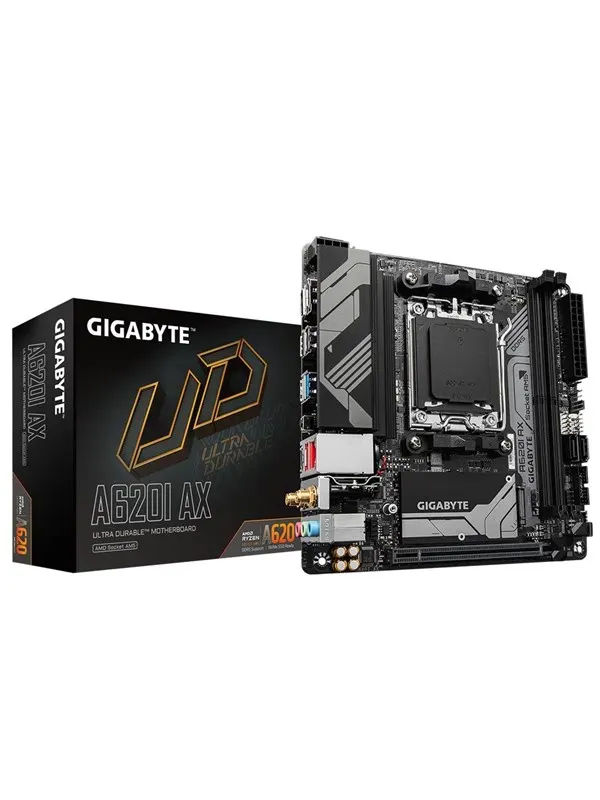 GIGABYTE A620I AX Moderkort - AMD A620 - AMD AM5 - DDR5 RAM - Mini-ITX