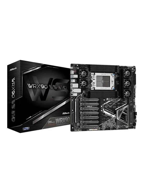 ASRock WRX90 WS EVO Moderkort - AMD WRX90 - AMD sTR5 - DDR5 RAM - Extended ATX