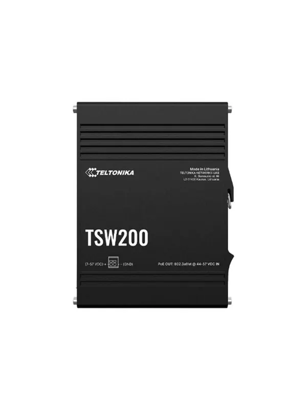 Teltonika TSW200 Industrial PoE+ Switch (TSW2000000B0 / Standard package without PSU)