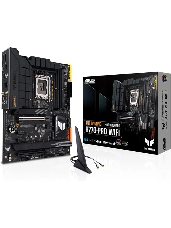 ASUS TUF GAMING H770-PRO WIFI Moderkort - Intel H770 - Intel LGA1700 - DDR5 RAM - ATX