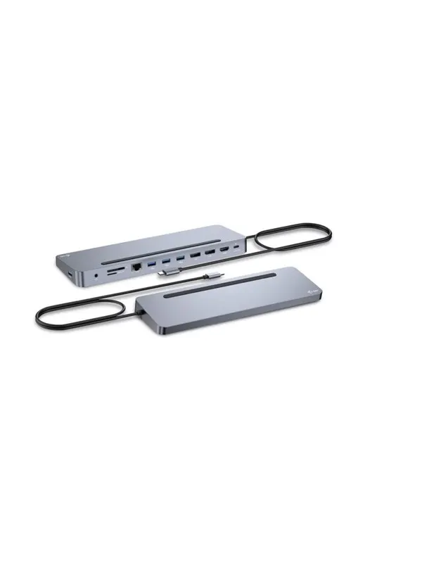 I-Tec USB-C Metal Ergonomic 3x 4K Display Docking Station + Power Delivery 100 W