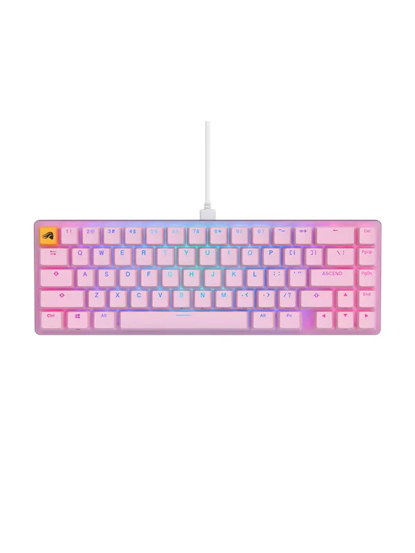 Glorious GMMK 2 Compact 65% - Nordisk - Pink - Gaming Tangentbord - Nordisk - Rosa