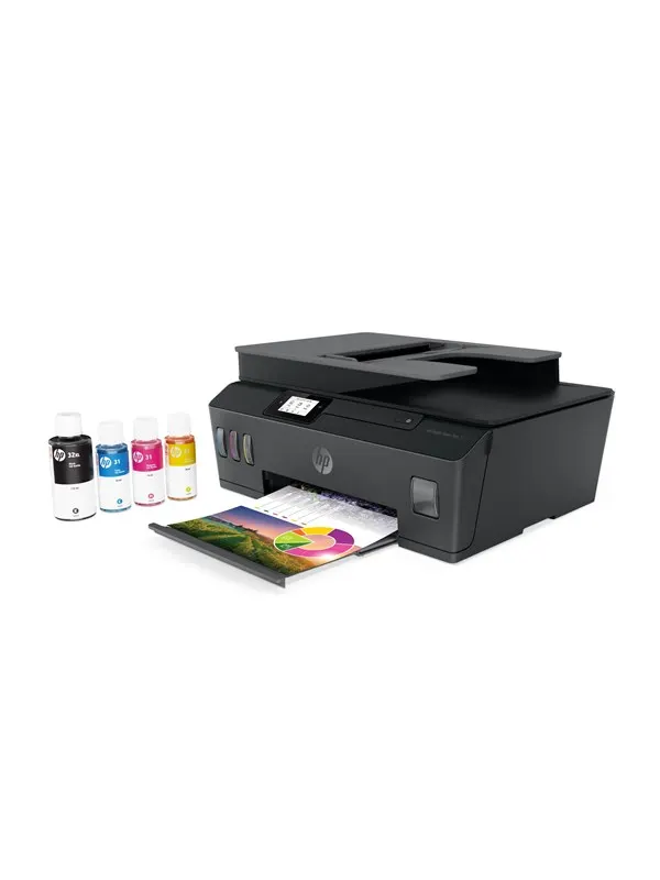 HP Smart Tank Plus 570 - Color Inkjet - Wireless - Refillable Multifunktions - Färg - Bläck