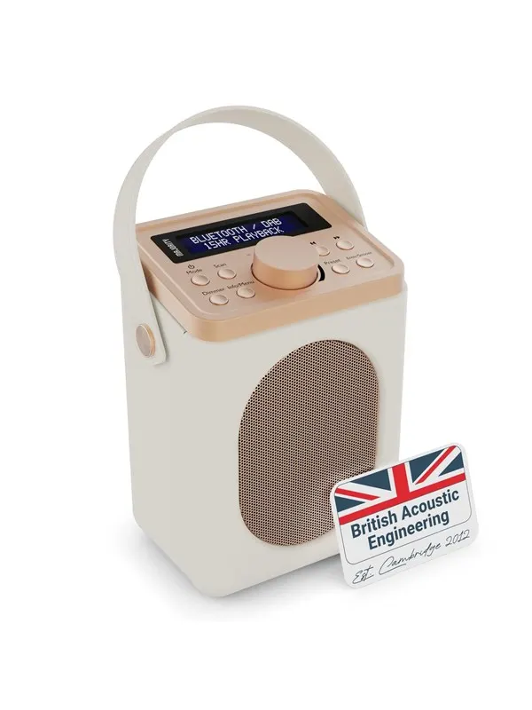 Majority Little Shelford Portable Bluetooth DAB Radio - Cream - DAB/DAB+/FM - Mono - Grädde