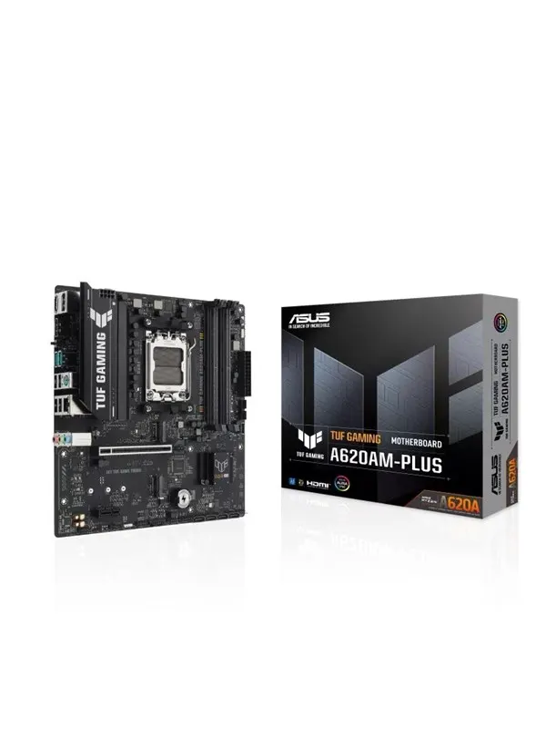 ASUS TUF GAMING A620AM-PLUS Moderkort - AMD A620A - AMD AM5 - DDR5 RAM - Micro-ATX