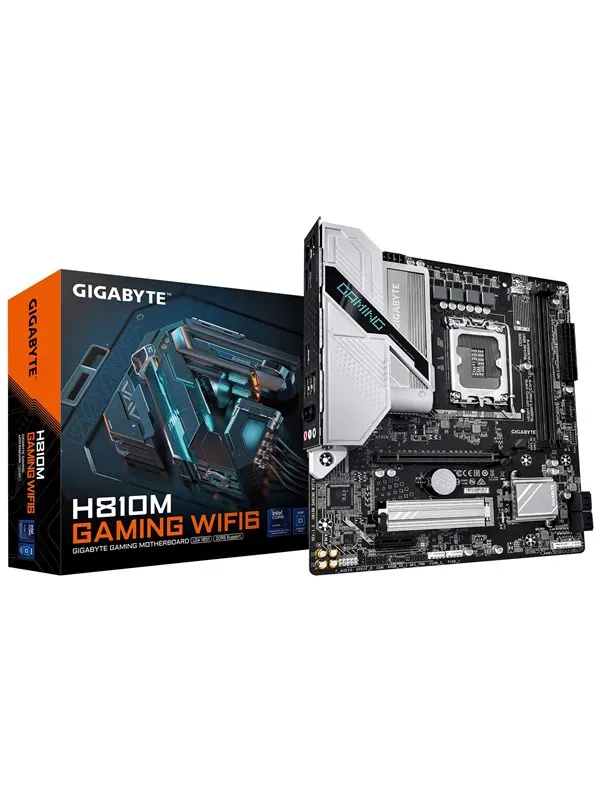 GIGABYTE H810M GAMING WIFI6 Moderkort - Intel H810 - Intel LGA1851 - DDR5 RAM - Micro-ATX