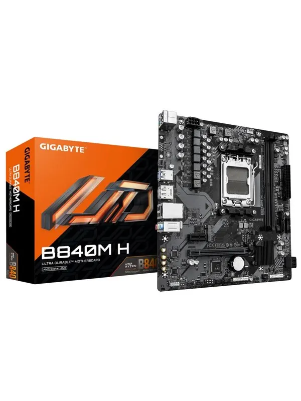 GIGABYTE B840M H Moderkort - AMD B840 - AMD AM5 - DDR5 RAM - Micro-ATX