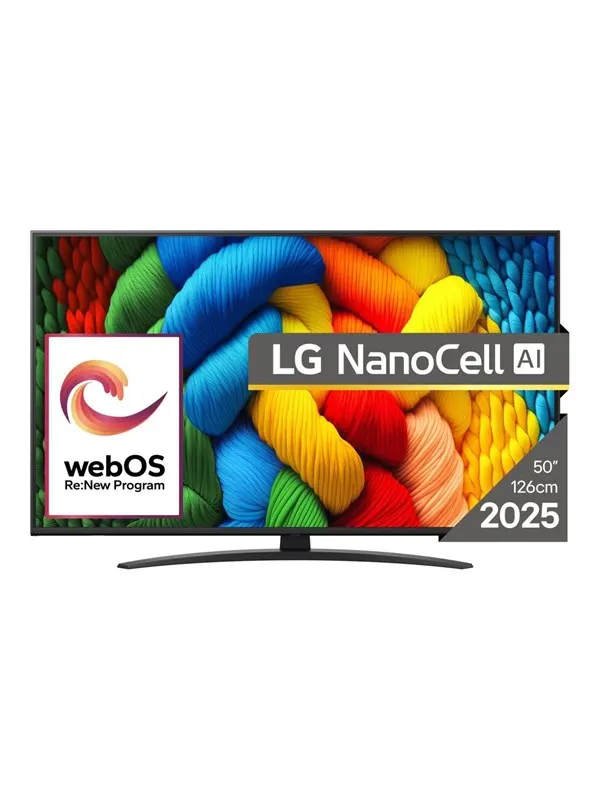 LG 50" TV LED 4K 50NANO81A3A Nano81 Series - 50" LED-backlit LCD TV - 4K