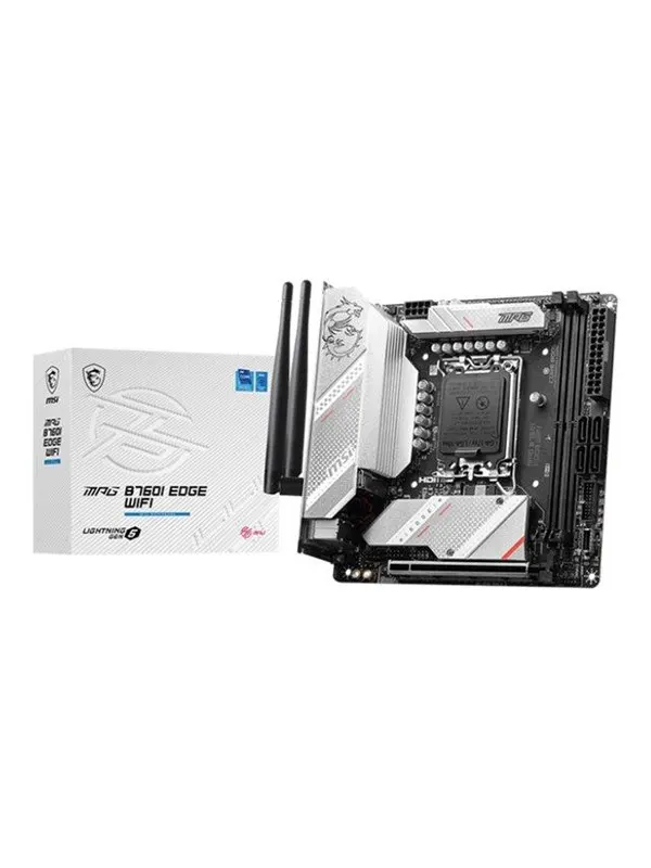 MSI MPG B760I EDGE WIFI Moderkort - Intel B760 - Intel LGA1700 - DDR5 RAM - Mini-ITX