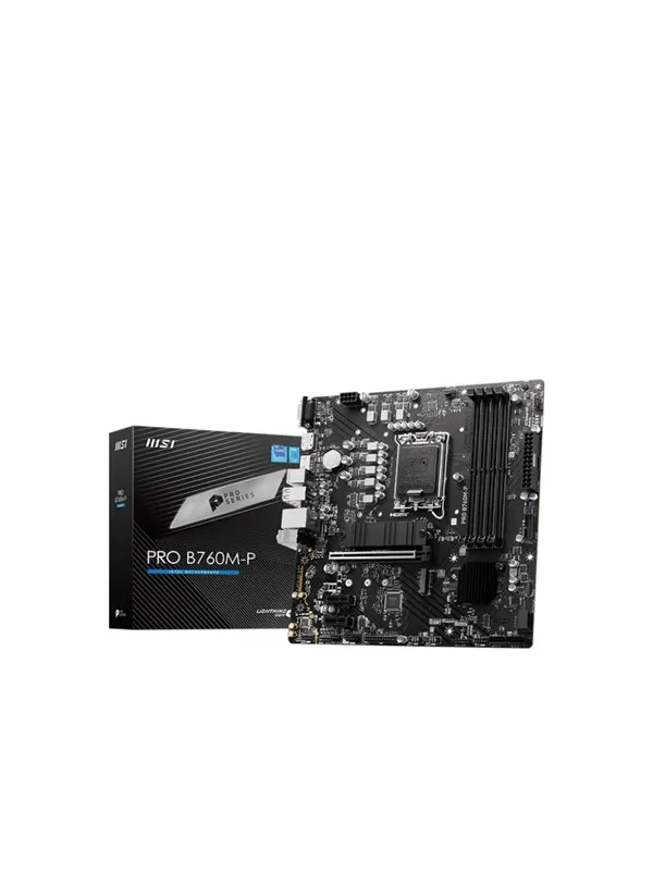 MSI PRO B760M-P Moderkort - Intel B760 - Intel LGA1700 - DDR5 RAM - Micro-ATX