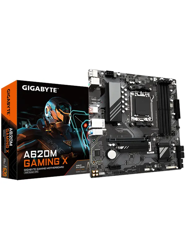 GIGABYTE A620M GAMING X Moderkort - AMD A620 - AMD AM5 - DDR5 RAM - Micro-ATX