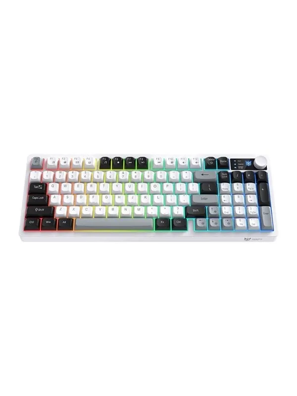 ONIKUMA MT902 2.4G Gaming Keyboard (Black and White) - Gaming Tangentbord - Engelska (US)