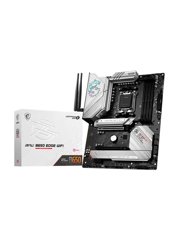 MSI MPG B650 EDGE WIFI Moderkort - AMD B650 - AMD AM5 - DDR5 RAM - ATX