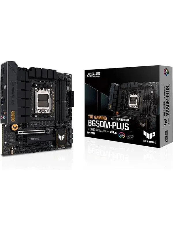ASUS TUF GAMING B650M-PLUS Moderkort - AMD B650 - AMD AM5 - DDR5 RAM - Micro-ATX