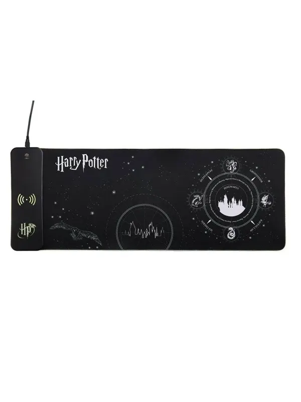 Numskull Harry Potter XL RGB Gaming Mat with 15W Wireless Charger