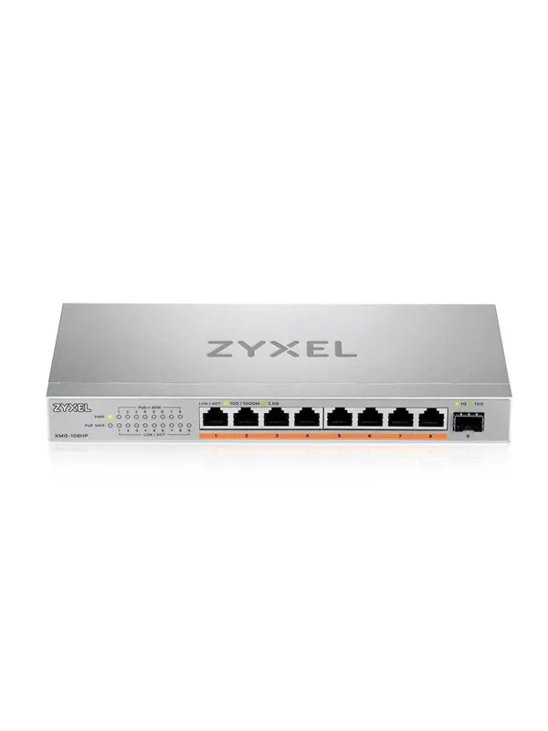 ZyXEL XMG-108HP 8-Port 2.5G Unmanaged Switch 10G Uplink