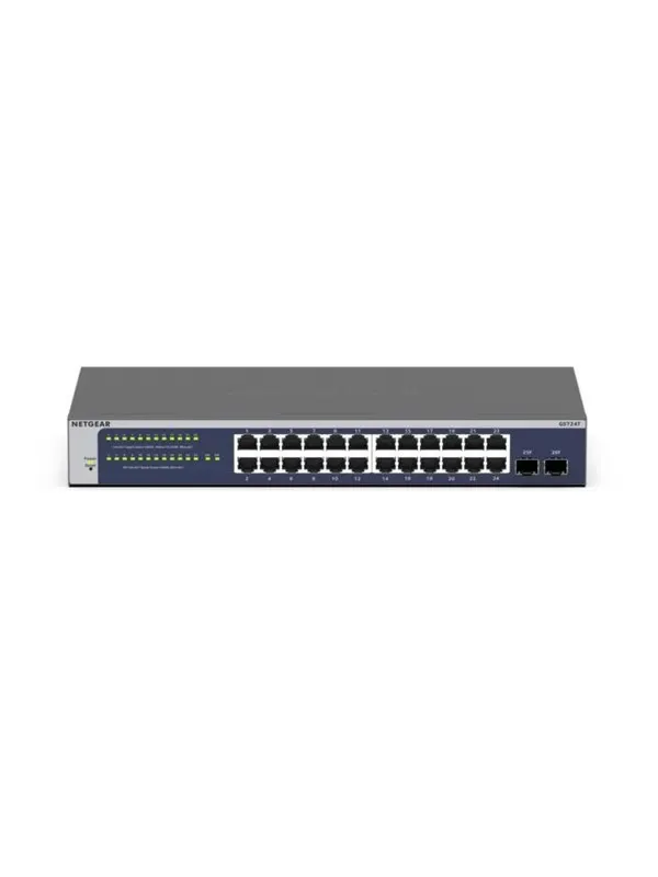 Netgear GS724Tv6 24-Port Gigabit Ethernet Smart Switch 2 SFP Ports
