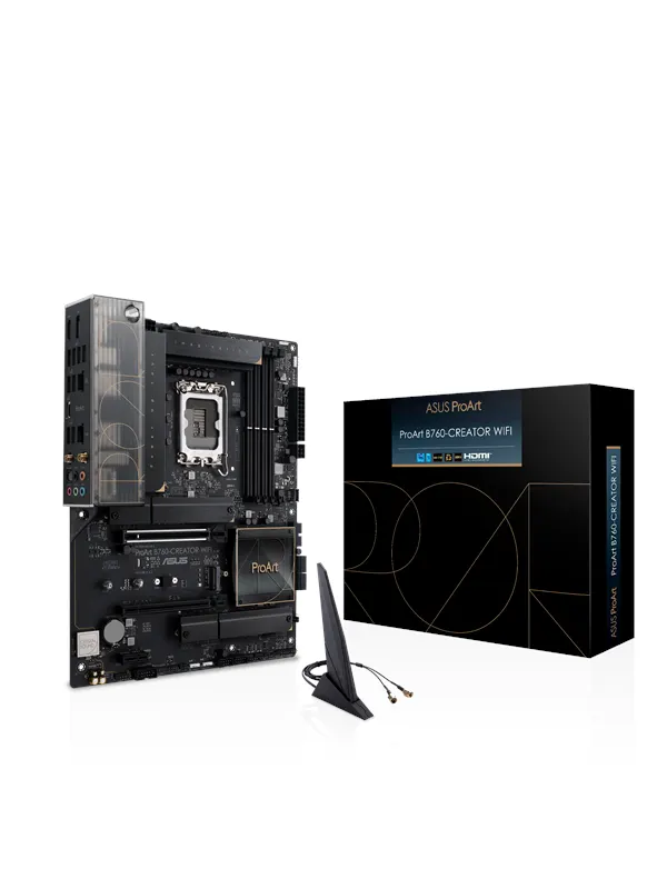 ASUS ProArt B760-CREATOR WIFI Moderkort - Intel B760 - Intel LGA1700 - DDR5 RAM - ATX