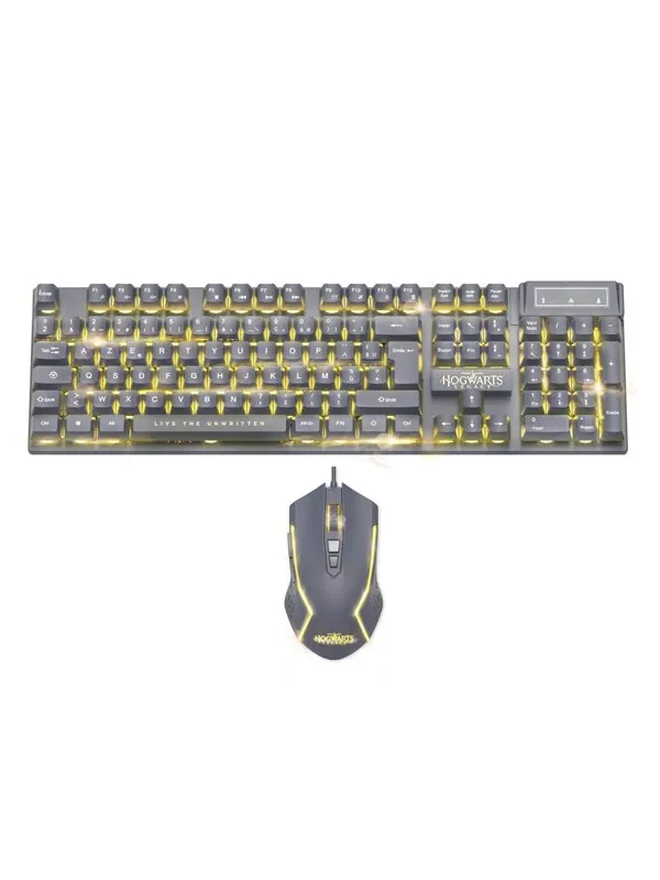 Freaks And Geeks Hogwarts Legacy - Gaming Keyboard and Mouse Bundle - Gaming tangentbord & mus - Fransk - Svart