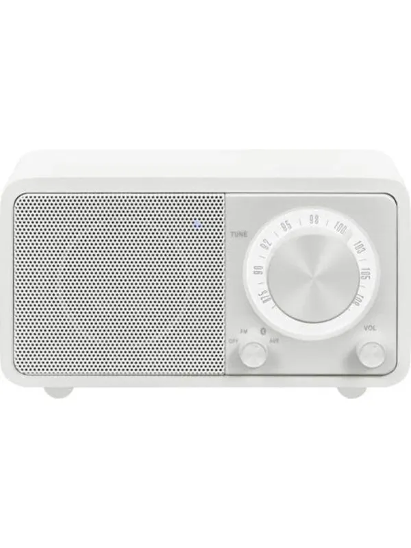 Sangean Genuine Mini WR-7 FM Radio Matt White - FM