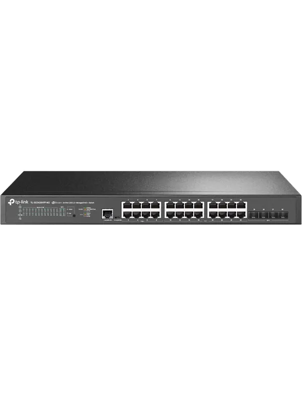 TP-Link TL-SG3428XPP-M2 JetStream 24-Port 2.5GBASE-T and 4-Port 10GE SFP+ L2+ Managed Switch with 16-Port PoE+ &amp; 8-Port PoE++