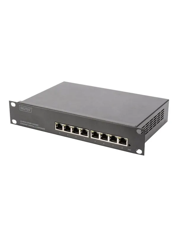 DIGITUS DN-80117 - switch - 8 ports - Managed - rack-mountable