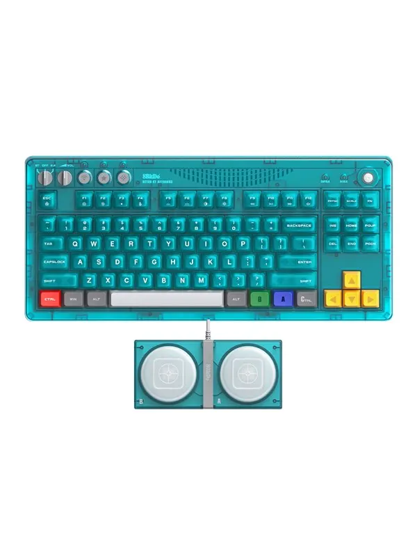 8BitDo Mechanical Keyboard - Clear Blue - Gaming Tangentbord - US International