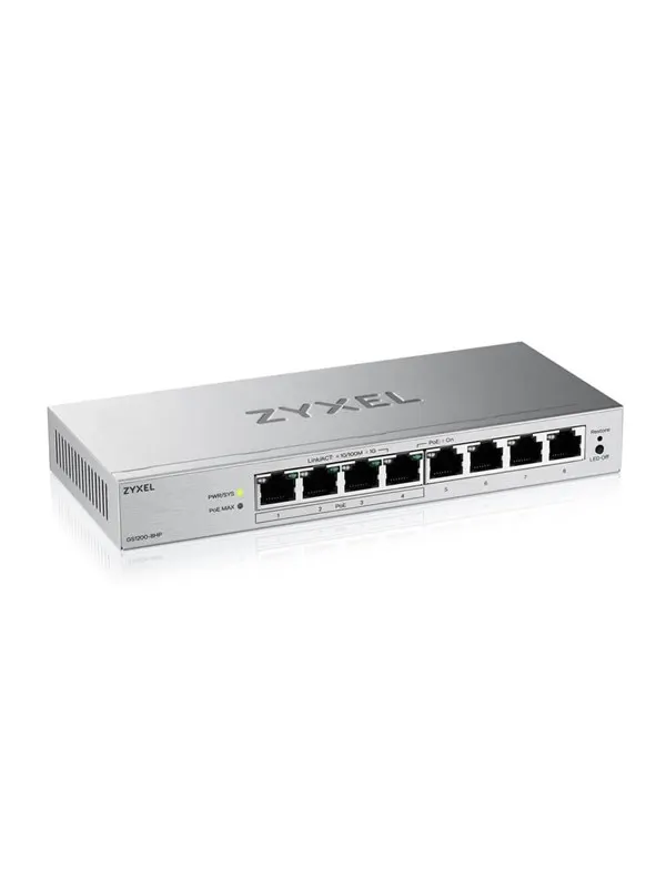 ZyXEL 8-Port Web Managed PoE Gigabit Switch