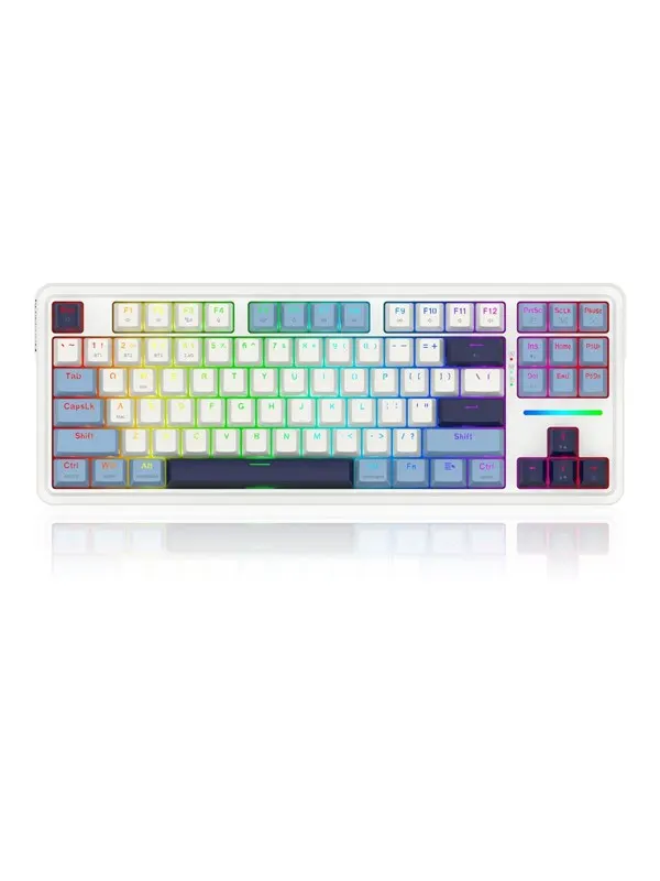 REDRAGON K728WBB-RGB-PRO Antonium Pro keyboard - Gaming Tangentbord - Engelska (US) - Vit