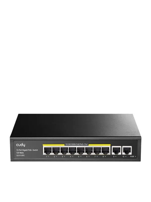 Cudy GS1010PE 10-Port Gigabit PoE+ Switch (120W)