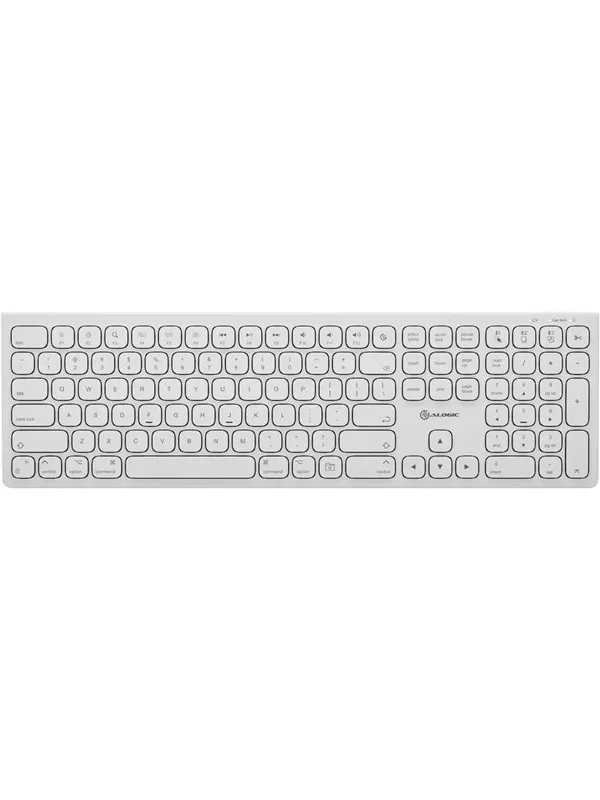 ALOGIC Echelon USB-C Rechargeable Wireless Keyboard - Nordisk - Silver