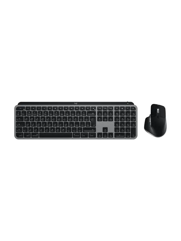 Logitech MX Keys S Combo Space Grey - For Mac - DE - Tangentbord - Tysk - Grå