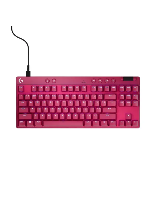 Logitech G PRO X TKL - Linear - Linear - Gaming Tangentbord - Fransk - Rosa