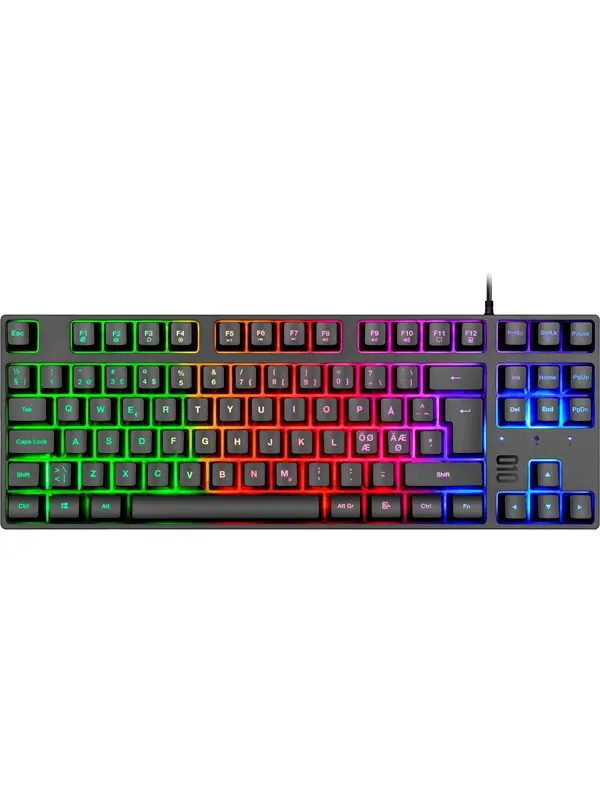 XCROW Nova - Gaming Tangentbord - Nordisk - Svart