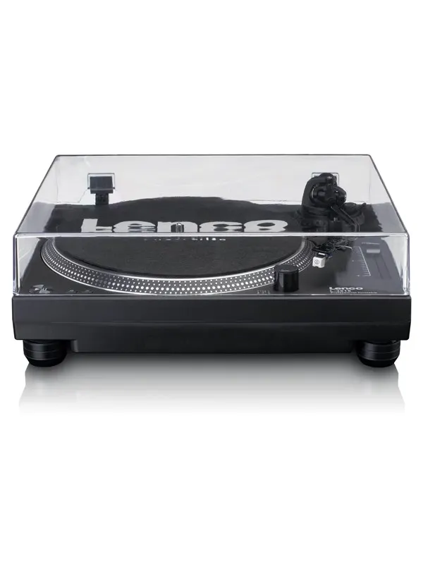 Lenco L-3818BK - Direct drive Record Player with USB/PC Encoding - Skivspelare Black