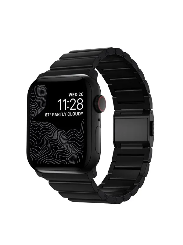 Nomad Titanium Band - black - Apple Watch Ultra 2/1 (49mm) 9/8/7 (45mm)/6/SE/5/4 (44mm)/3/2/1 (42mm)