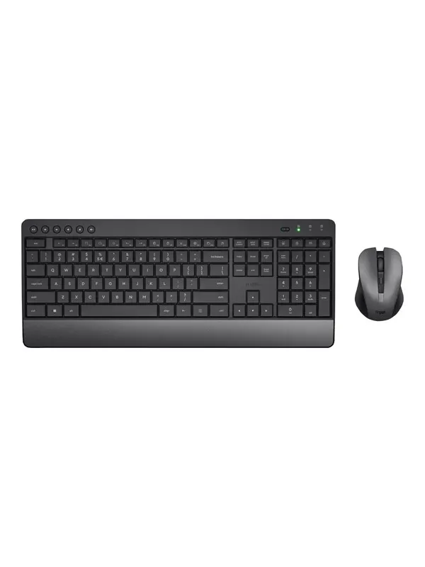 Trust TKM-450 Comfort Wireless Keyboard &amp; Mouse Set (Nordic) - Tastatur &amp; Mus set - Nordisk - Svart