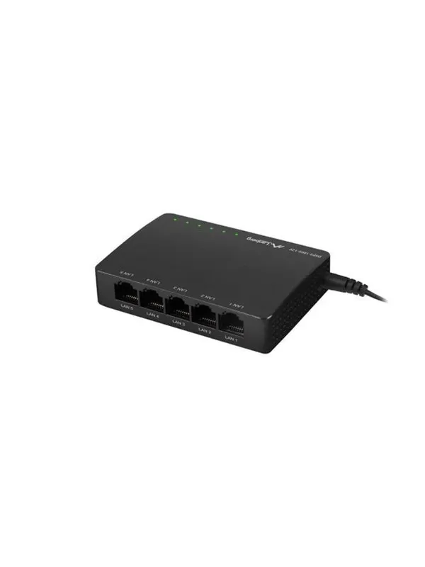 Lanberg DSP2-1005-12V 5-Port Gigabit Ethernet Unmanaged Switch