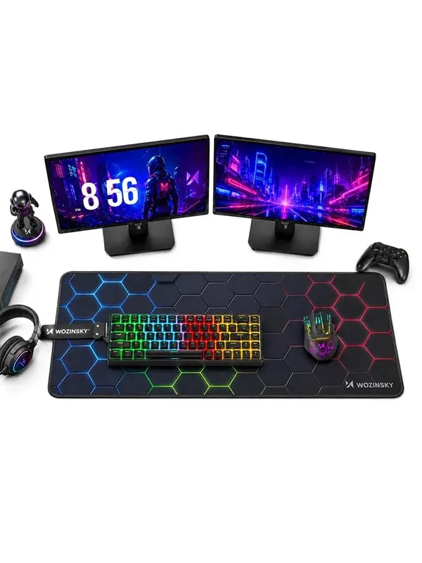 Wozinsky WPD-B800 Gaming Desk Pad 800x300mm Waterproof with Pattern - Black
