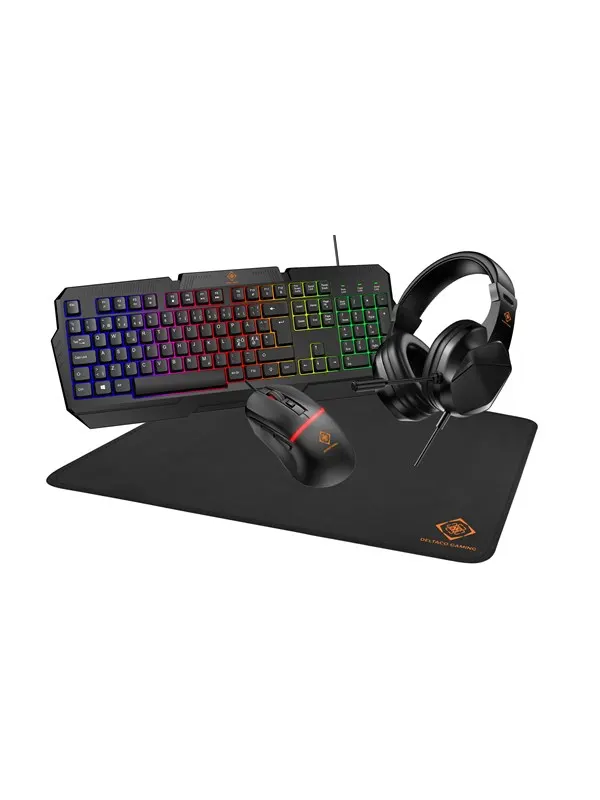 Deltaco Gaming Set-up Kit (Headset Keyboard - Gaming Tangentbord - Engelska (US)