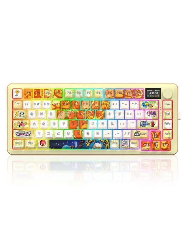 REDRAGON K708GF-RGB-PRO Flekact PRO ART keyboard - Gaming Tangentbord - Engelska (US) - Gul