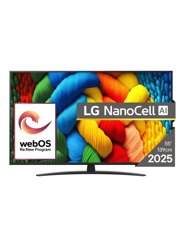 LG 55" TV LED 4K 55NANO81A3A Nano81 Series - 55" LED-backlit LCD TV - 4K