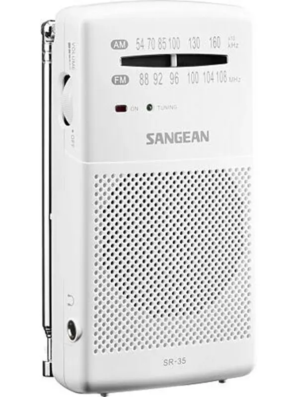 Sangean Pocket Radio with Built-In Speaker - AM/FM - Vit