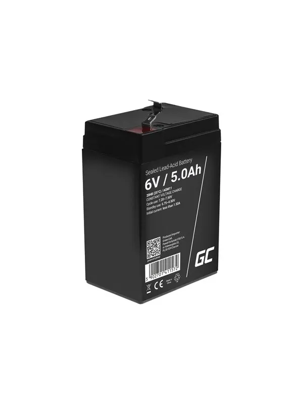 Green Cell AGM11 AGM 6V/5Ah Gel Deep Cycle