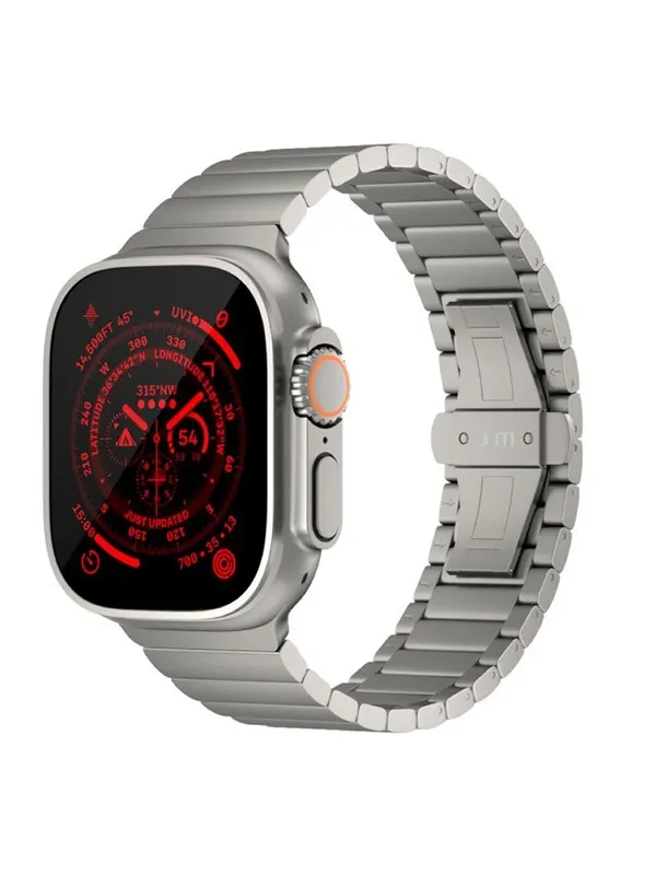 Just Mobile Titanium Watch Band for Apple Watch Ultra (1&2) with DLC coating