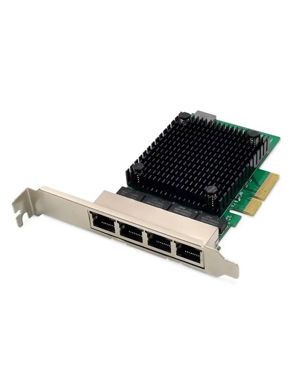 DIGITUS DN-10136 4-Port 2.5 Gigabit Ethernet network card RJ45 PCI Express Realtek chipset
