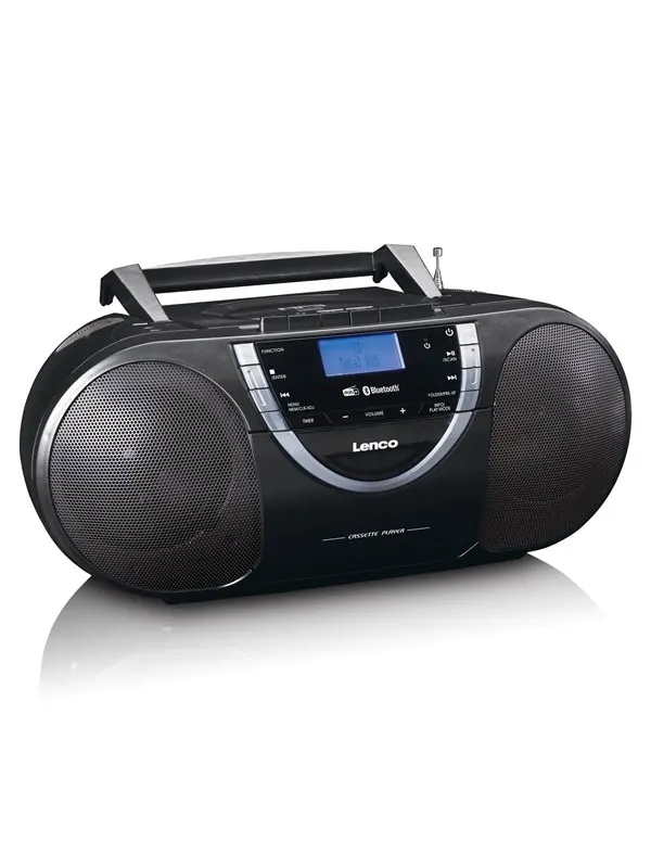 Lenco SCD-6900BK - Boombox with DAB+ FM radio and CD/ MP3 player - Black - DAB/DAB+/FM - Stereo