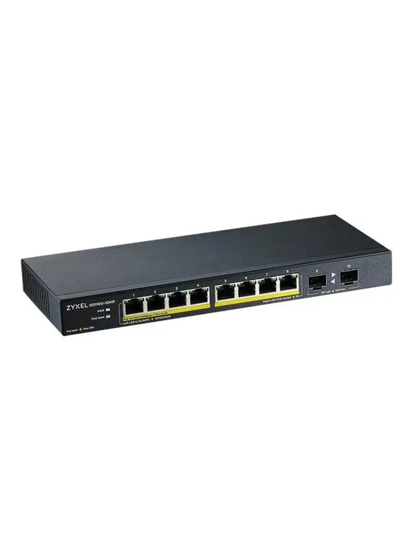 ZyXEL GS1100-10HP 8-port GbE Unmanaged Switch + 2x Gigabit SFP